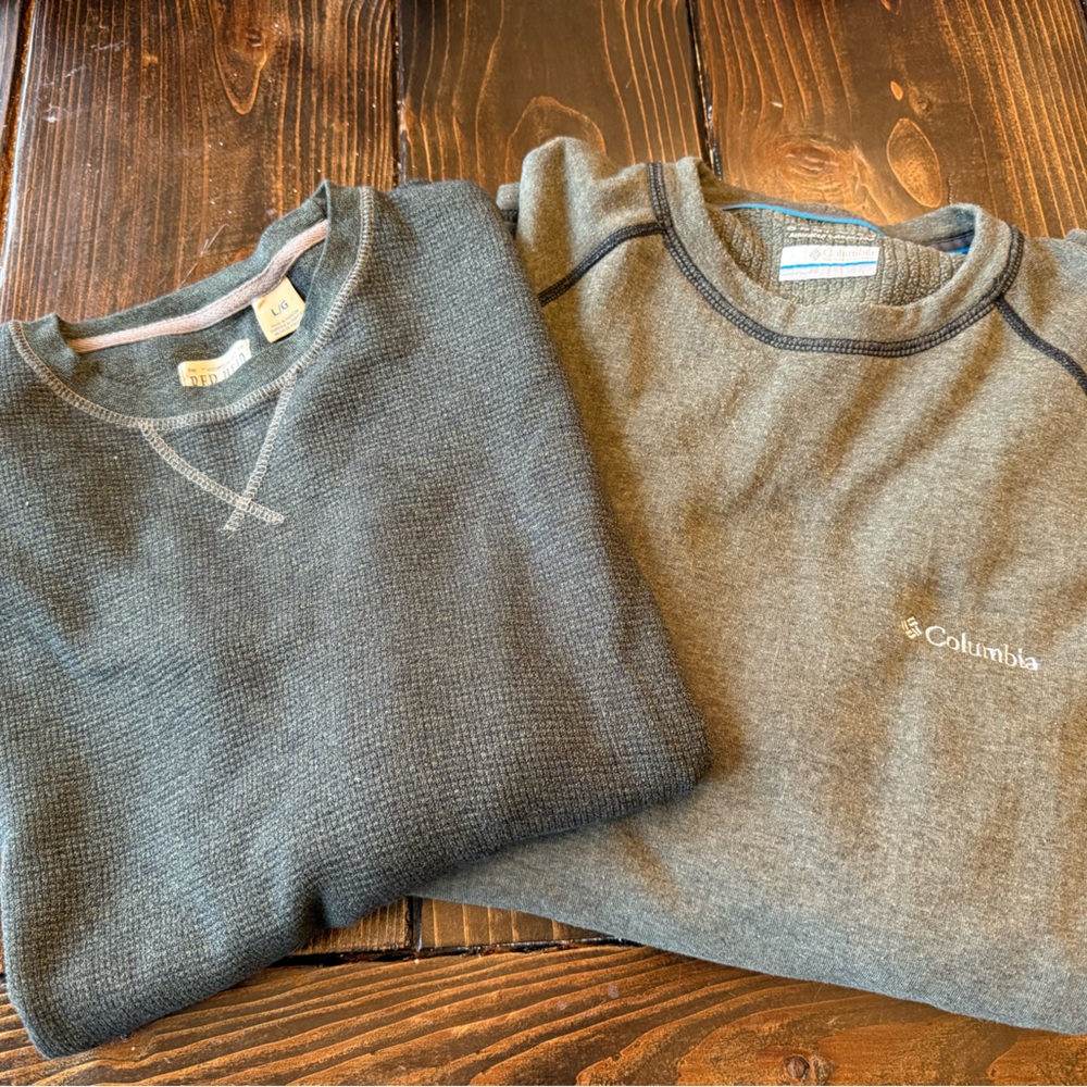 Bundle of 2 men’s crewneck shirts RedHead & Columbia